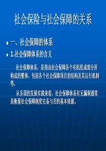 第二讲社会保险关系与发展