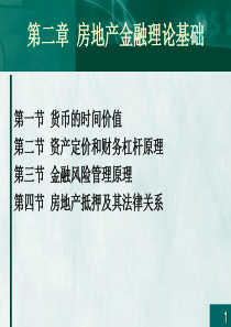 第二章房地产金融理论基础