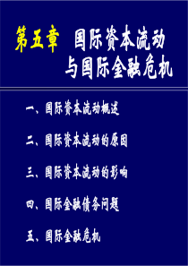 第五章国际资本流动与国际金融危机(邮箱)