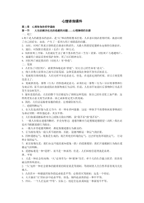 心理咨询复习课件