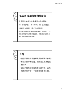 第五章金融市场和总需求Ia