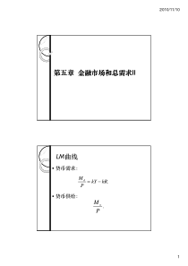 第五章金融市场和总需求II[兼容模式]