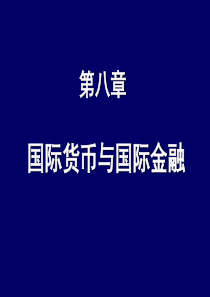 第八章国际货币与国际金融