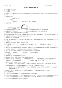 必修三必备学业水平知识点总结苏教版