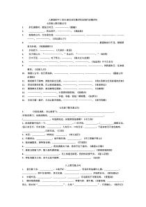 人教版初中1到6册古诗文重点句及现代诗重点句