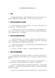 最全研发费用核算与管理办法完整版.doc