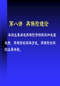 补充资料再保险理论