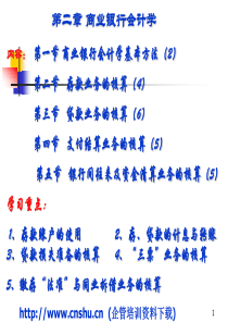 西南财经大学--金融企业会计2(PPT 174)商业银行会计学