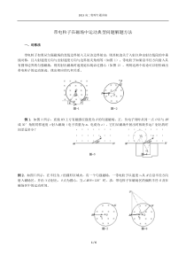 带电粒子在磁场中运动典型问题解题方法