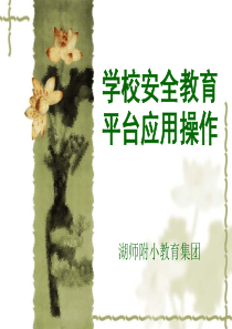 学校安全教育平台应用操作.