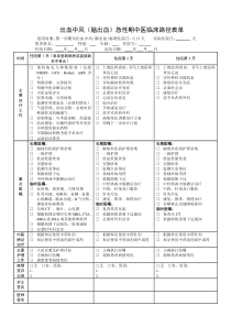 年出血中风(脑出血)急性期中医临床路径标准住院表单