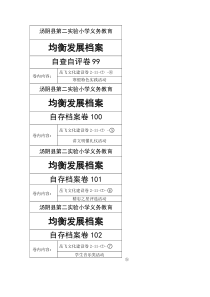 安全档案横签