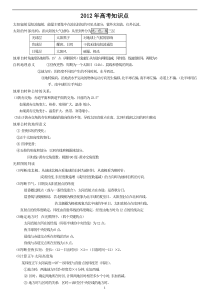 年高考知识点