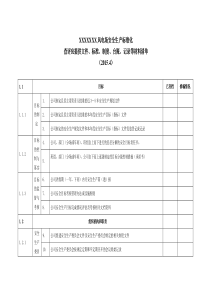 安全生产标准化查评所需文件资料清单