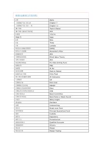 路透社金融词汇中英