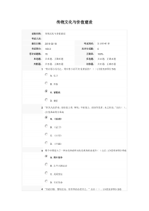 安徽干部教育在线《传统文化与价值建设》满分答案