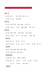 2019部编人教小学二年级上--语文--近义词与反义词