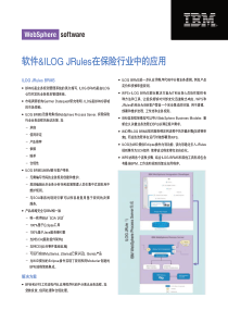 软件ilogjrules在保险行业中的应用