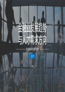 金融业发展趋势与人才发展方向（PPT31页)