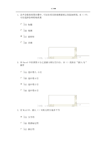 实用软件应用技巧73分卷