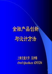 金融产品创新与设计方法(PPT 145)