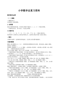 小学六年级数学总复习资料2