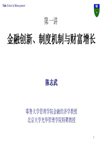 金融创新、制度机制与财富增长(1)