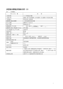 多层综合楼造价指标