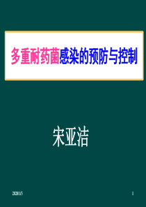 多重耐药菌感染的预防与控制(宋亚洁).