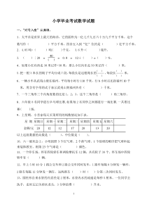 小学数学毕业测试题2