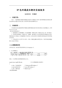 大作业2IP包的截获和解析