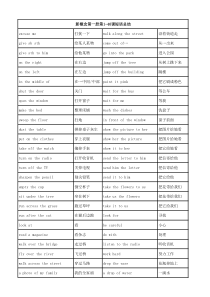 新概念英语第一册1-40课短语总结