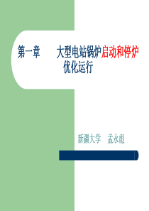 大型电站锅炉启动和停炉优化运行