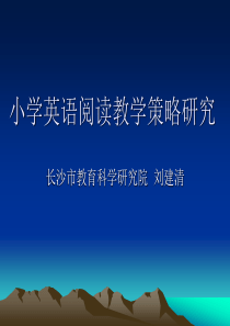 小学英语阅读教学策略研究