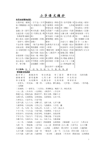 小学语文摘抄含历史故事的成语