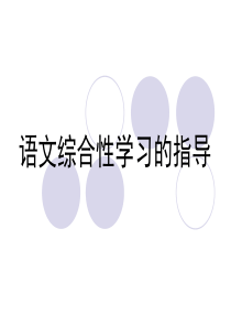 小学语文综合性学习指导12.23