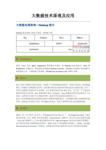 大数据技术原理及应用