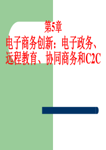 M05-创新的电子商务系统：从电子政务和电子学习到C2C