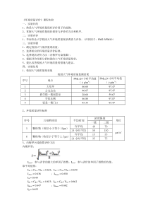 大气污染PM2.5实验报告