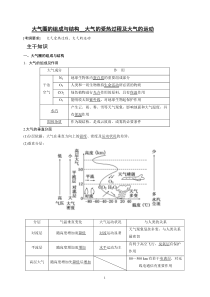 大气圈的组成与结构