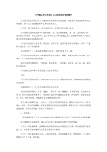 大气的正常化学成分-公卫助理医师考试辅导