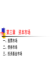 金融市场学chap3资本市场