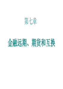 金融远期、期货和互换7483659799