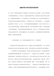 金融风险与财务监控机制浅析(doc5)(1)