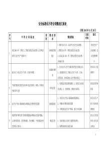 安全标准化不符合项整改汇报表2