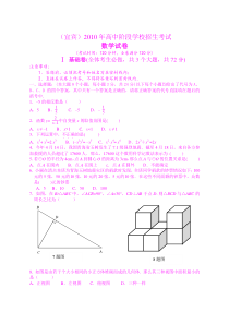 宜宾2010中考数学试题