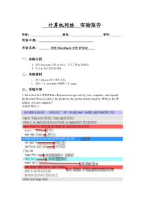 实验6利用WireShark分析IP协议