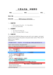 实验6利用WireShark分析IP协议1