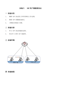 实验六UDP用户数据报协议