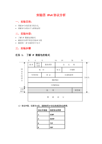 实验四_IPv4协议分析